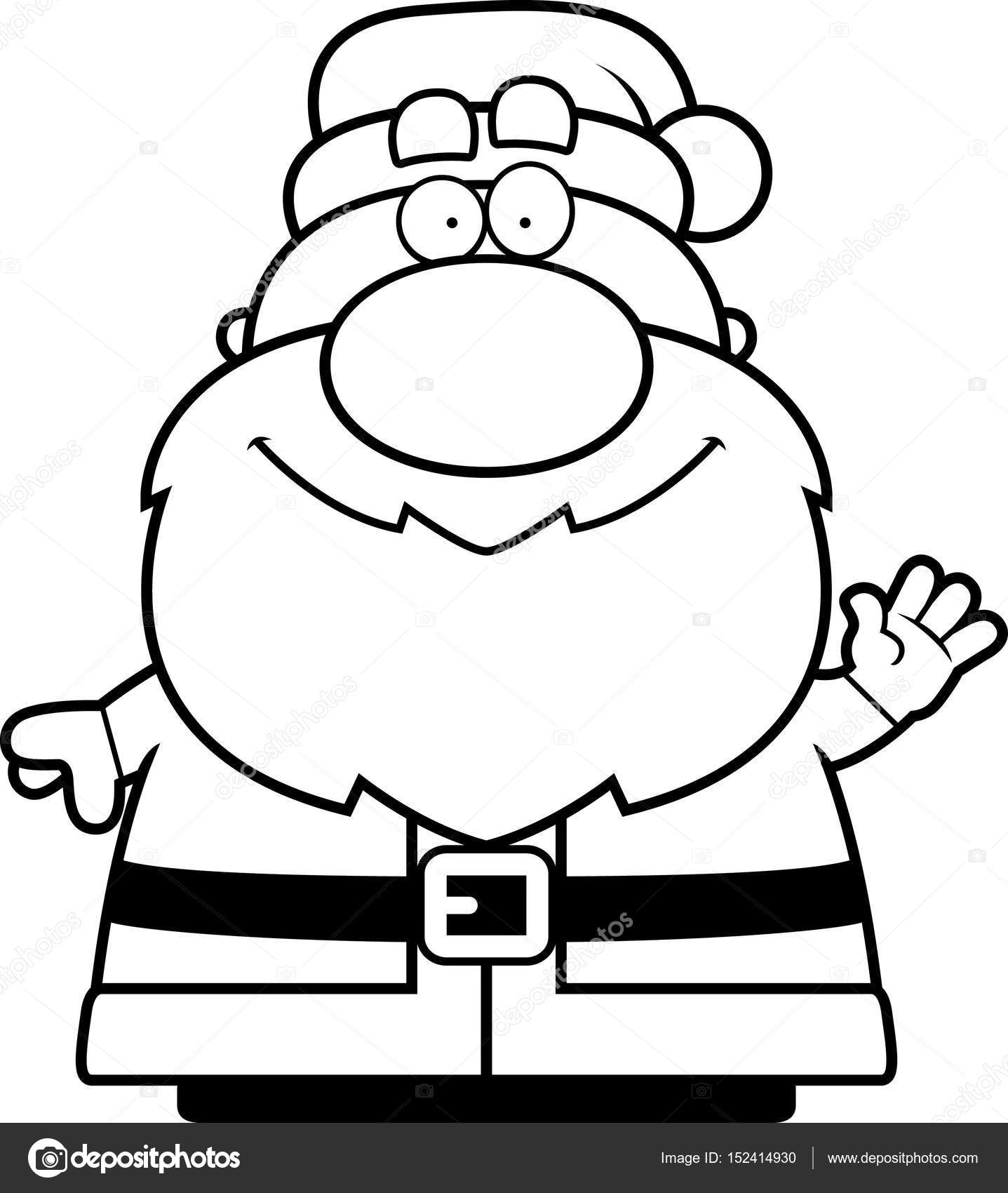1437x1700 Waving Cartoon Santa Claus Stock Vector Cthoman