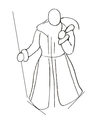 300x411 How To Draw Santa Claus