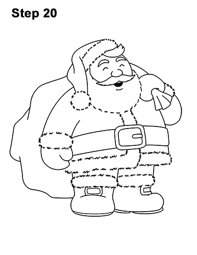 386x500 How To Draw Santa Claus