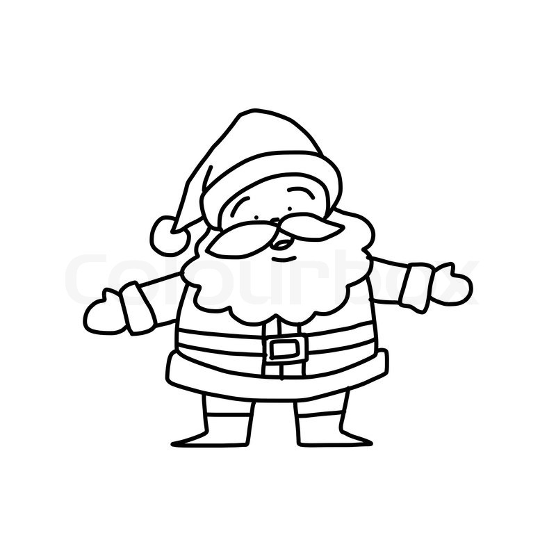 800x800 Shining Design How To Draw Cartoon Santa Claus And Reindeer Easy