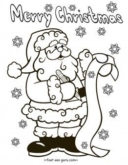 262x338 The Best Santa Claus Drawing Easy Ideas On How