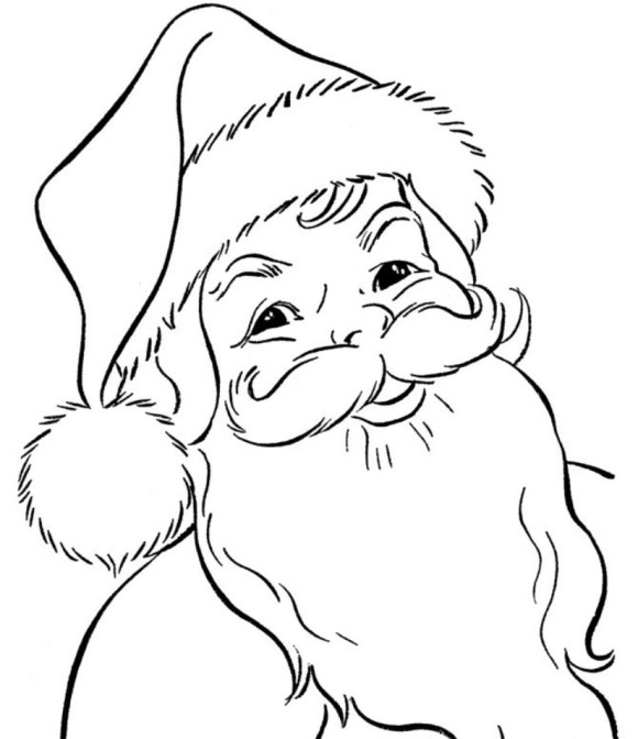 580x672 Christmas Drawings Of Santa Fun For Christmas
