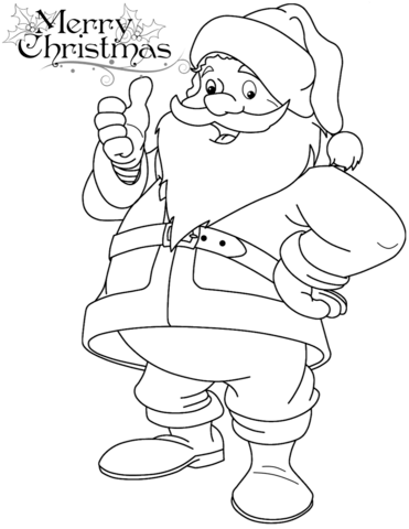 371x480 Funny Santa Claus Coloring Page Free Printable Coloring Pages