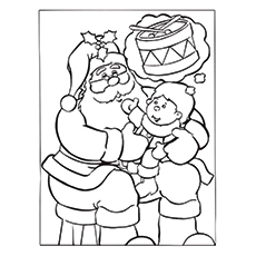 230x230 30 Cute Santa Claus Coloring Pages For Your Little Ones