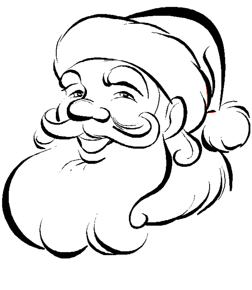 857x985 Santa Claus Coloring Pages For Christmas Allmadecine Weddings