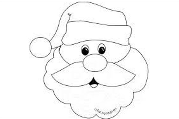 600x400 Free Santa Claus Drawing Templates Printable Designs