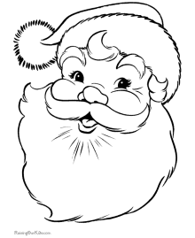 220x269 Santa Claus Coloring Pages For Kids Printable To Sweet Print Draw