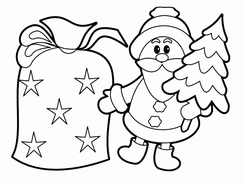 800x609 Santa Claus Drawing
