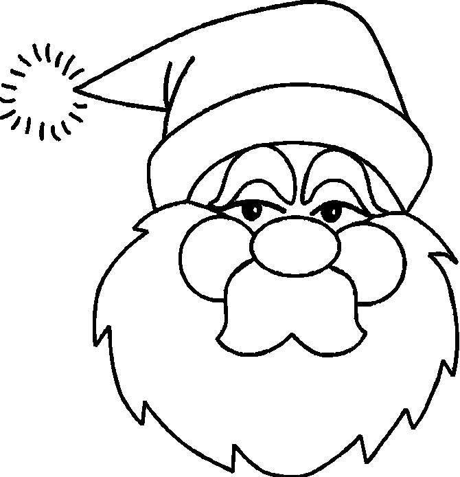 670x694 Kamikazetailspin Santa Claus Face Drawing