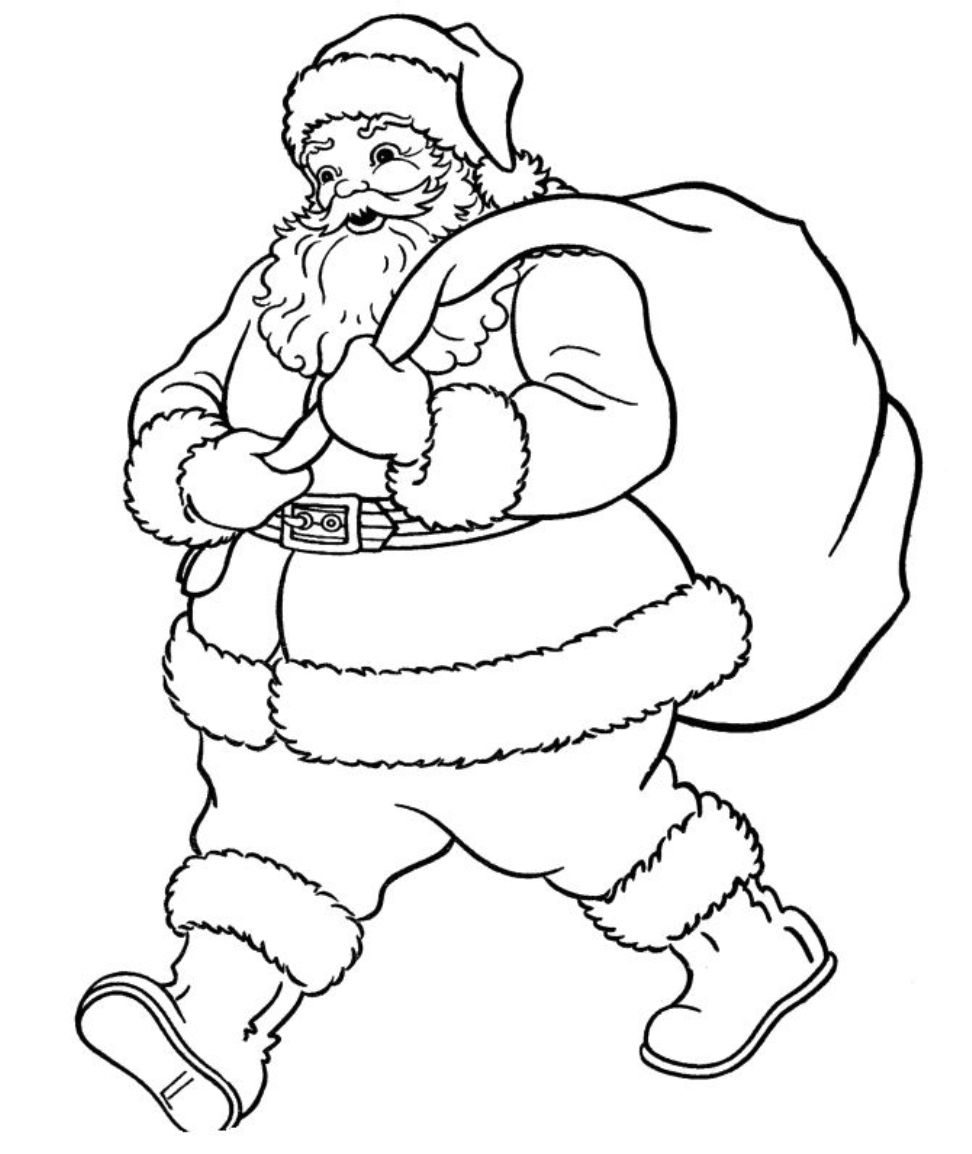 972x1154 Santa Claus Coloring Sheets