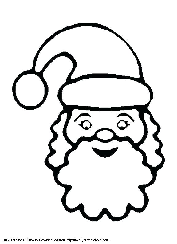 Santa Claus Face Drawing at GetDrawings | Free download