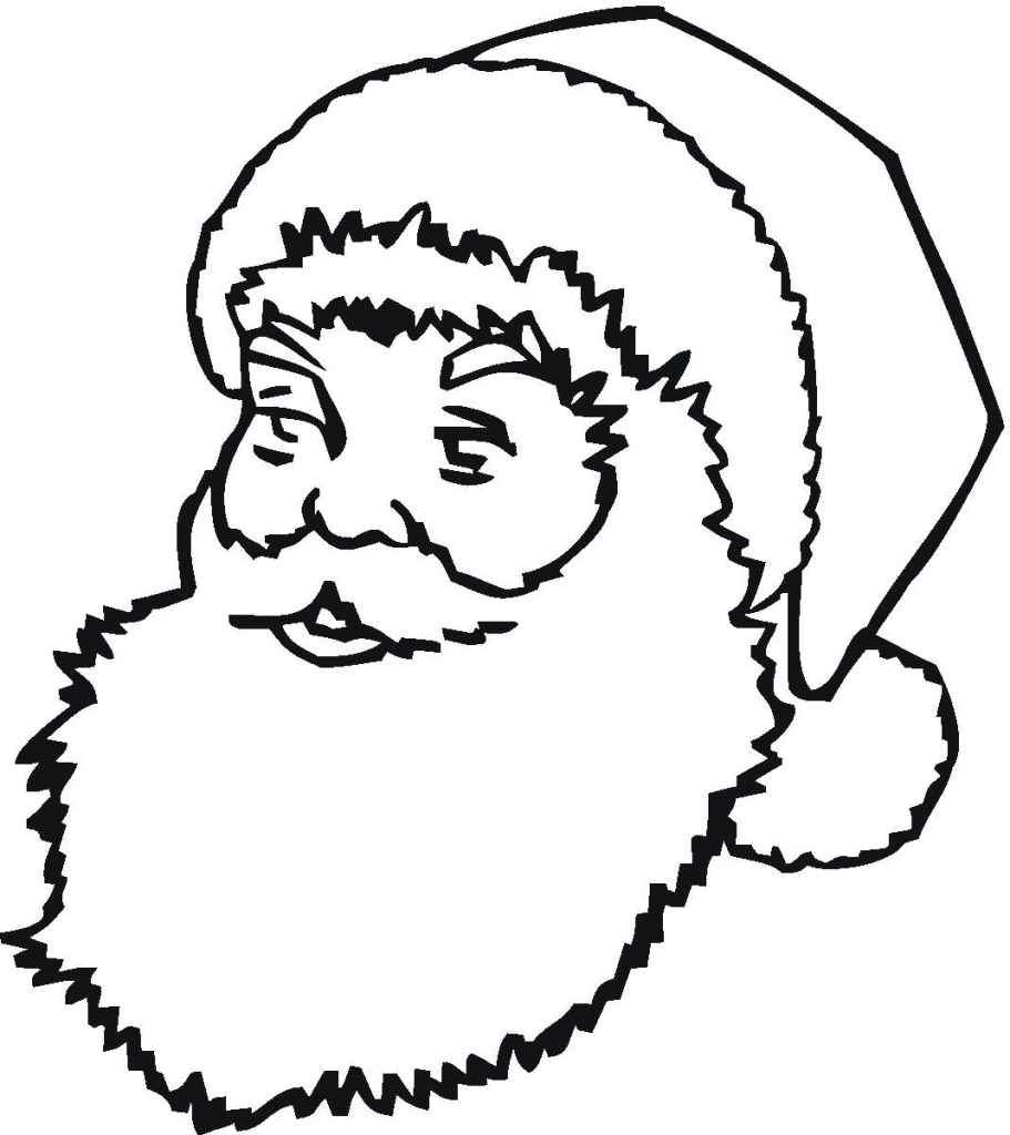 911x1024 Free Printable Santa Claus Coloring Pages For Kids For Santa Claus