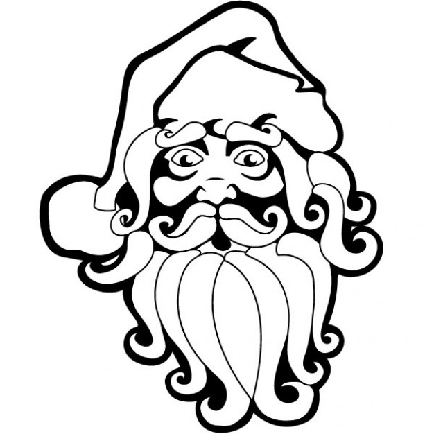 626x626 Santa Claus Drawing Christmas Vector Vector Free Download