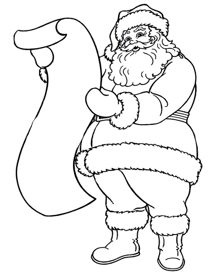 696x888 Santa Drawings Download And Print These Drawing Of Santa Claus
