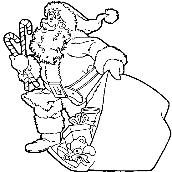 Santa Claus Line Drawing at GetDrawings | Free download