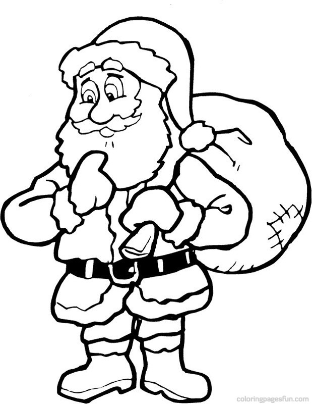 Santa Claus Line Drawing at GetDrawings | Free download