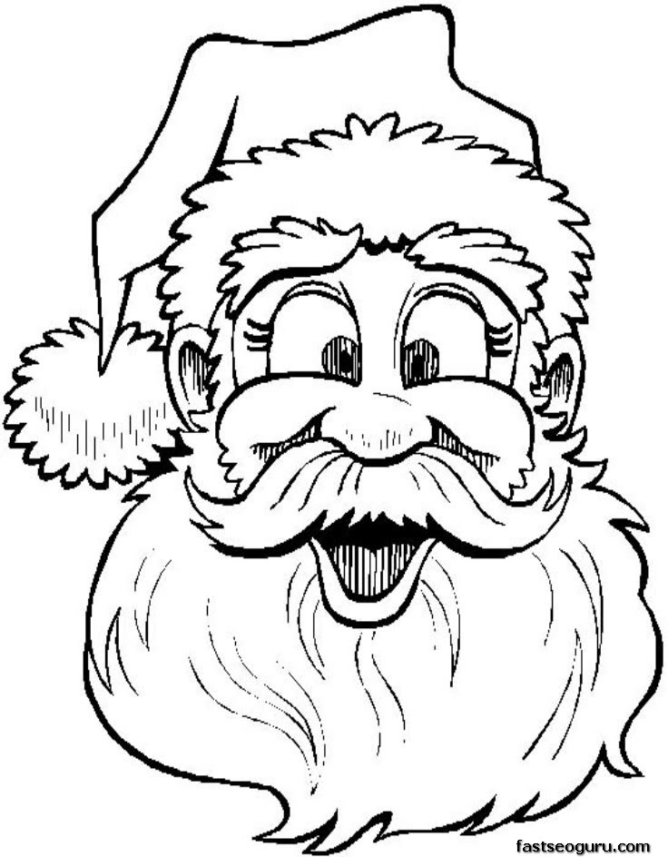 736x944 Drawn Santa Merry Christmas