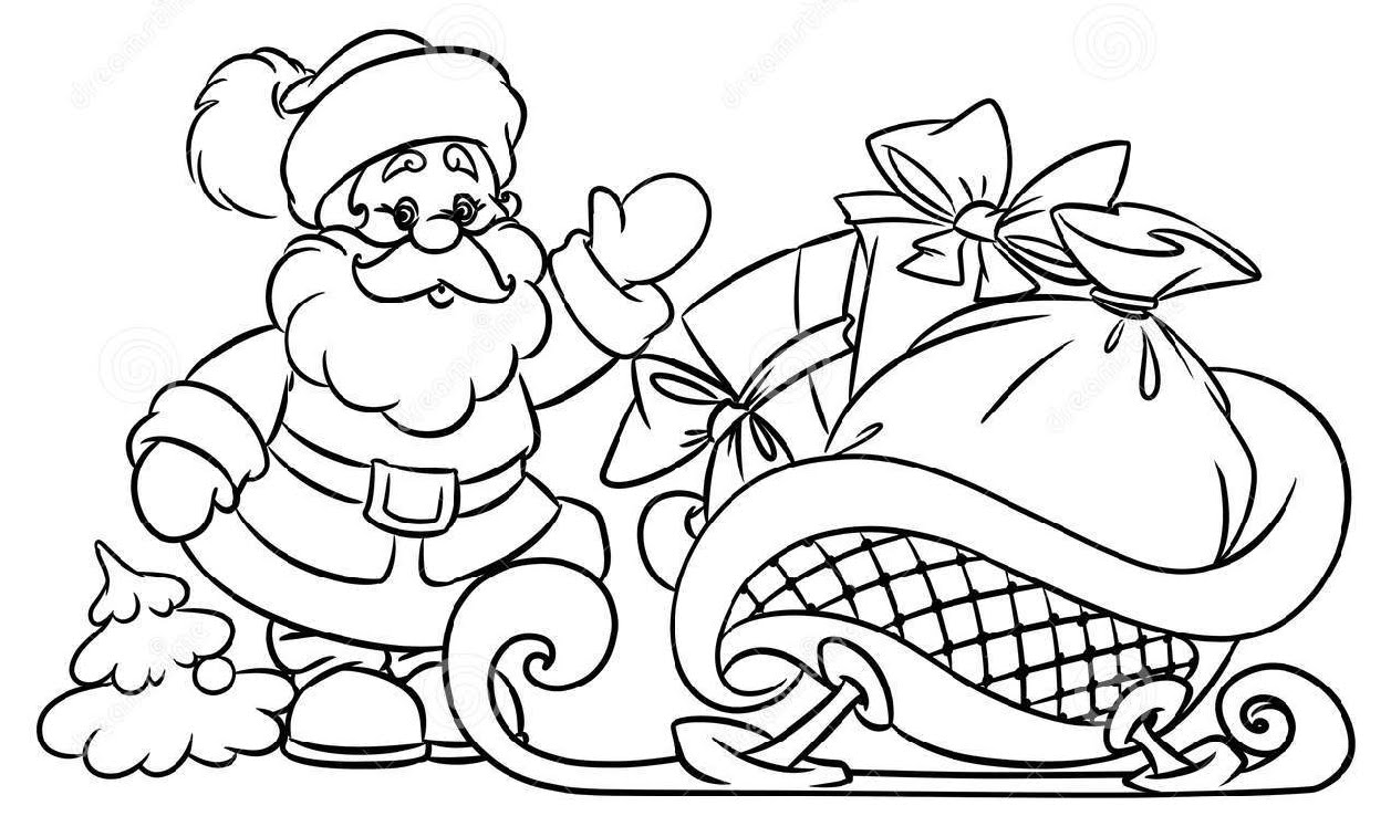 1257x757 Sweet Drawings Of Santa Claus For Christmas How To Draw Gifts