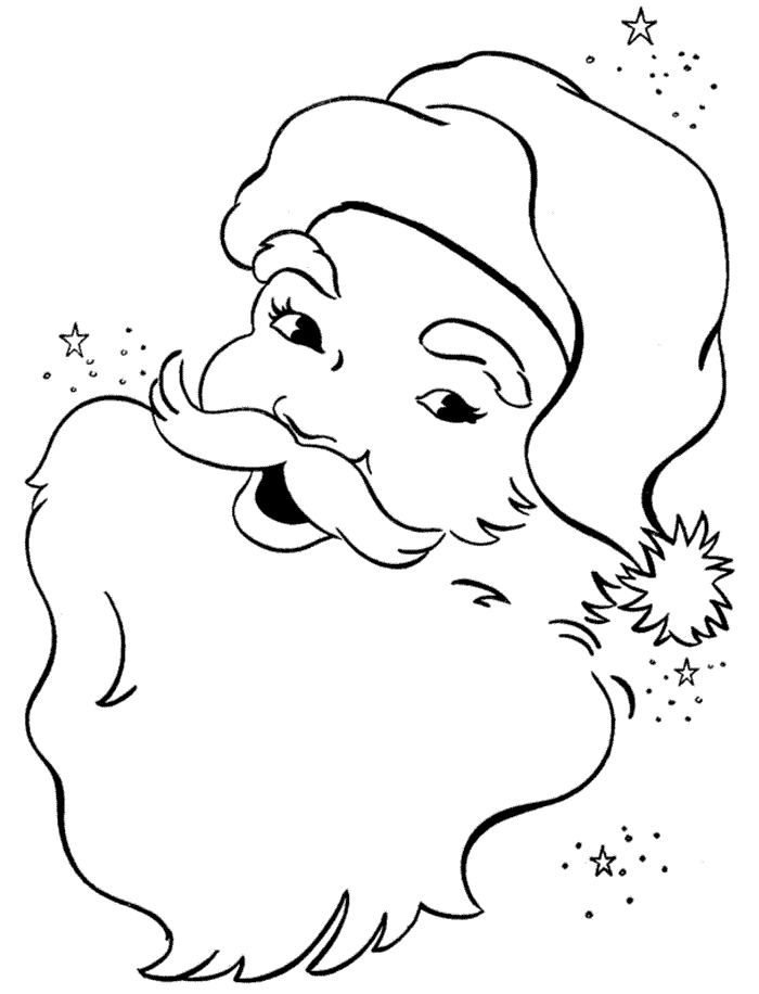 700x916 Coloring Page Of Happy Santa Claus For Kids