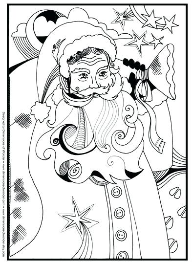 393x540 Christmas Coloring Pages Santa Coloring Pages Free Christmas