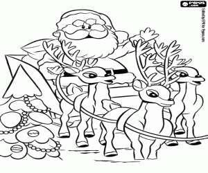 300x250 Rudolph The Red Nosed Reindeer Coloring Pages Printable Games