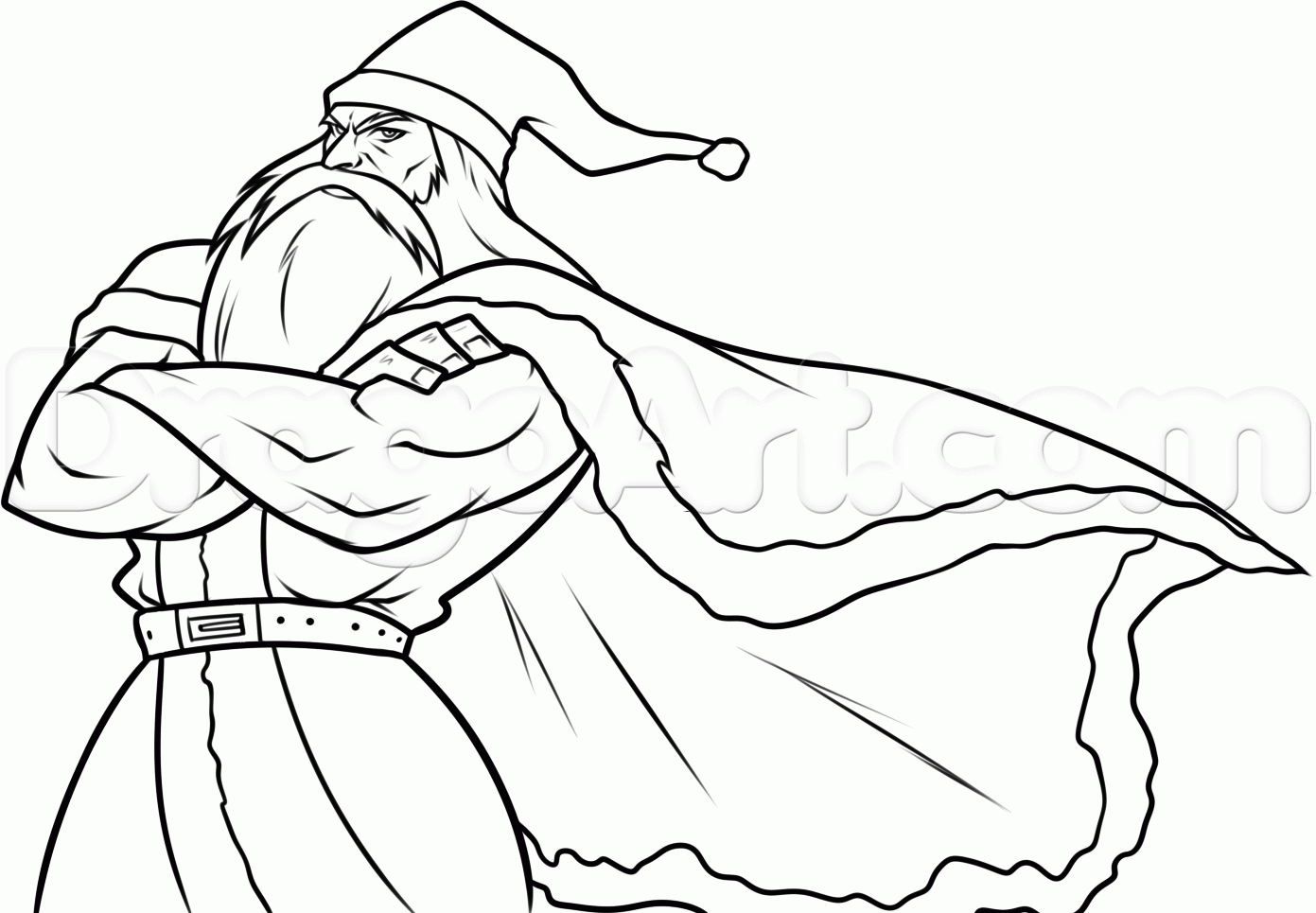 1391x965 Santa Claus Sleigh Drawing