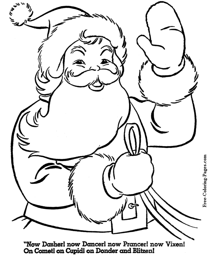 670x820 Santa Sleigh Coloring Page Color Online Printable Coloring Pages