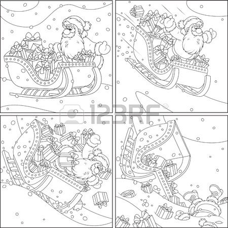 450x450 Sleigh Of Santa Claus Royalty Free Cliparts, Vectors, And Stock