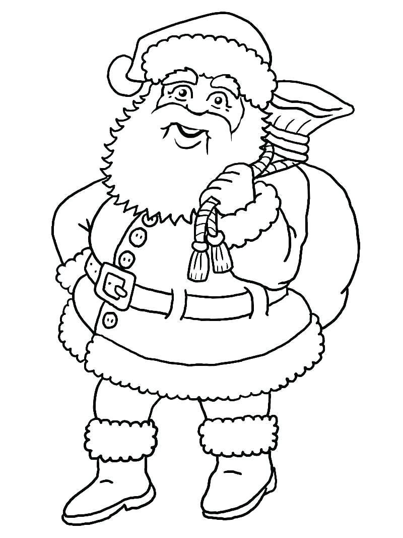 800x1066 Coloring Santa Claus Pictures For Coloring