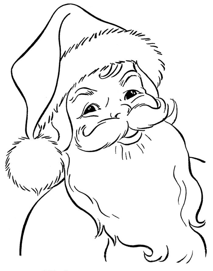 700x893 Drawing Of Santa Claus