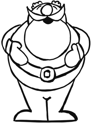 312x414 Easy How To Draw Santa Clause Step By Step Drawing Tutorial