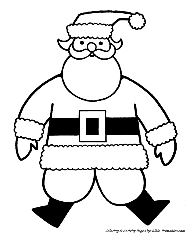 670x820 Easy Pre K Christmas Coloring Pages