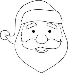 280x302 Image Result For How To Paint A Easy Santa Face On Decor Drawing