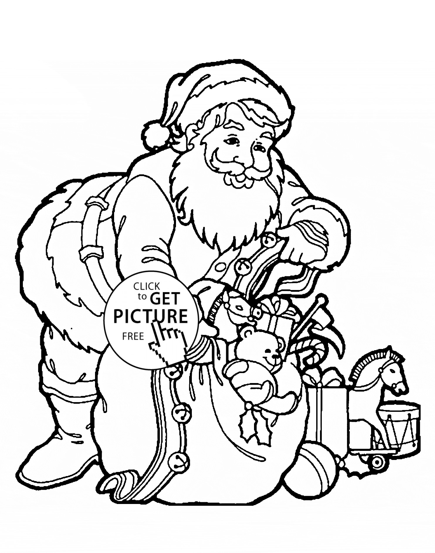 1483x1884 Coloring Pages For Gifts New Santa Claus With Ts Coloring Pages