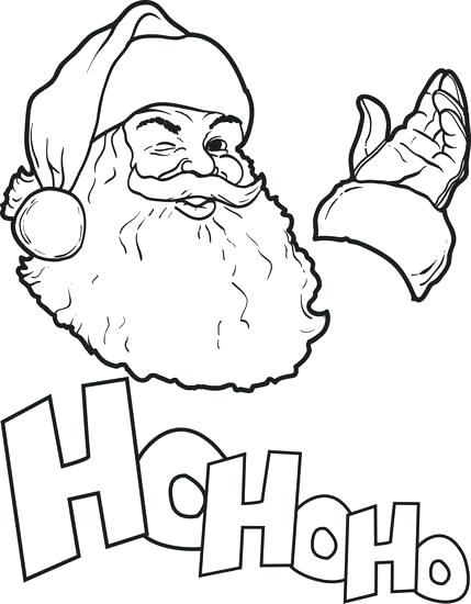 429x550 Coloring Pages Of Santa Claus Free Printable Coloring Page