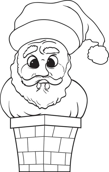 447x700 Free Printable Santa Claus Coloring Page For Kids