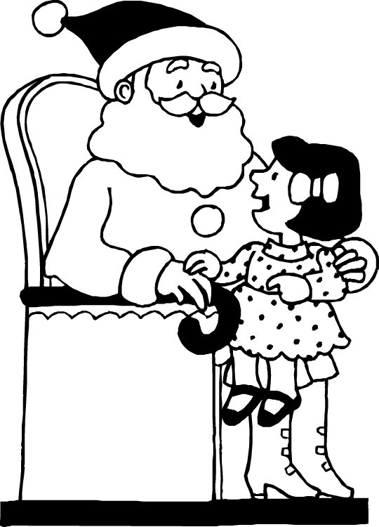 540x750 Kids N 85 Coloring Pages Of Christmas Santa Claus