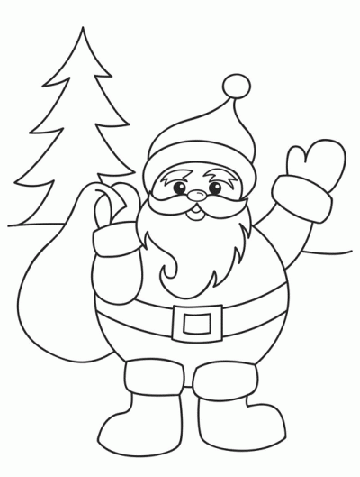 400x529 Santa Claus Christmas Coloring Pages For Preschool Kids 400x529