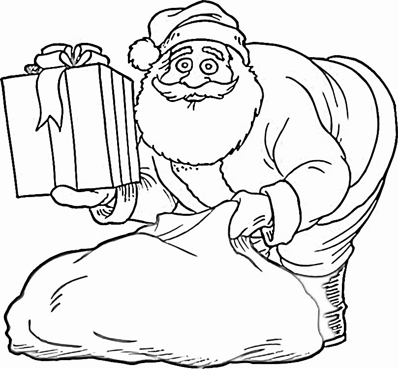 809x749 Santa Claus Coloring Pages Printable