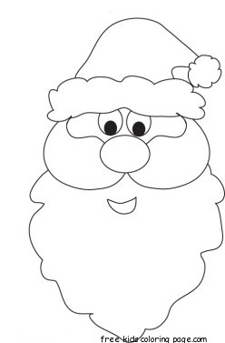 248x377 Christmas Santa Face Coloring Pages Christmas Crafts