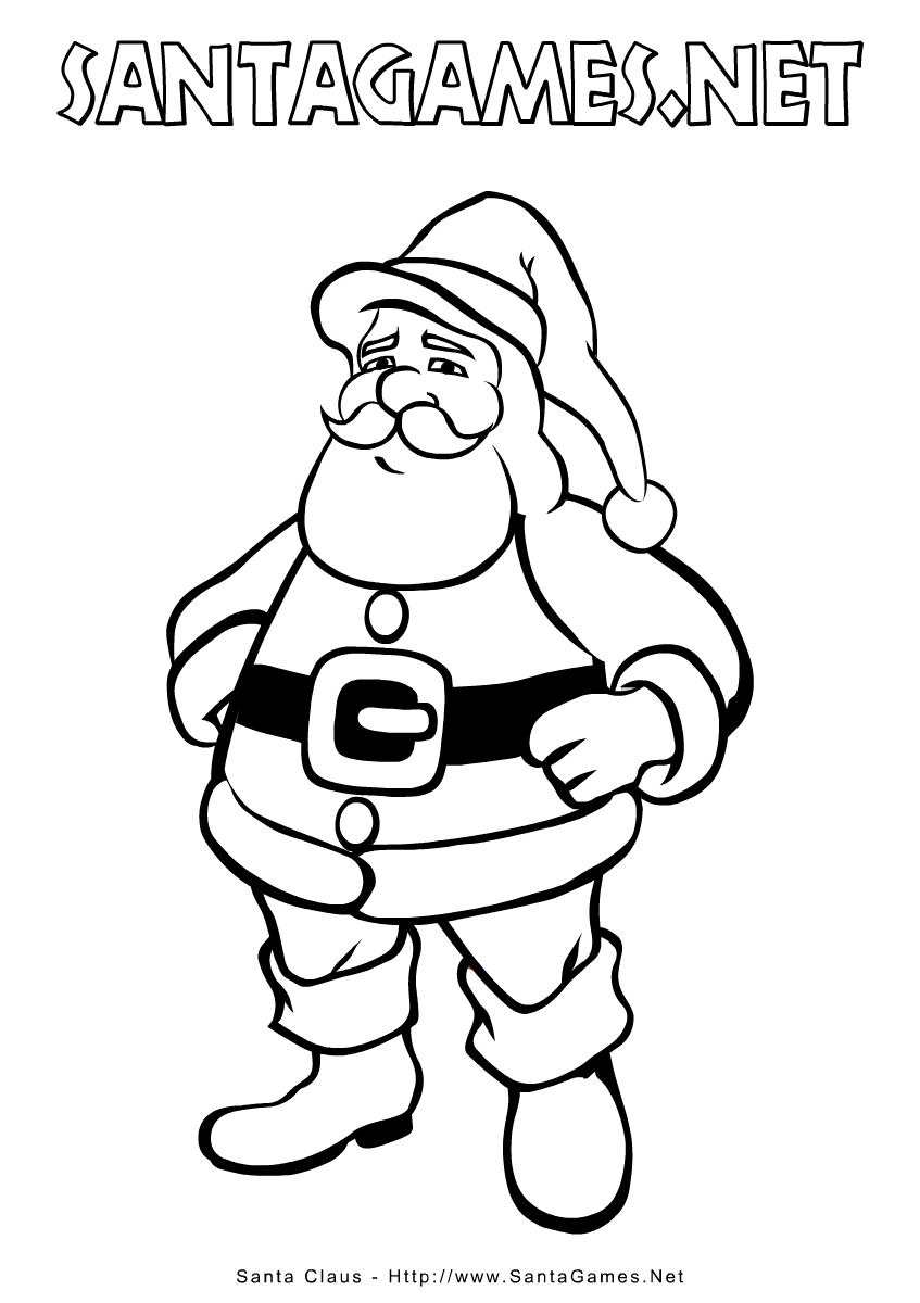 847x1200 Christmas Coloring Pages Gt Santa Claus