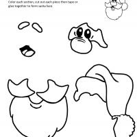 200x200 Santa Face Template Birthdaysgifts Face Template