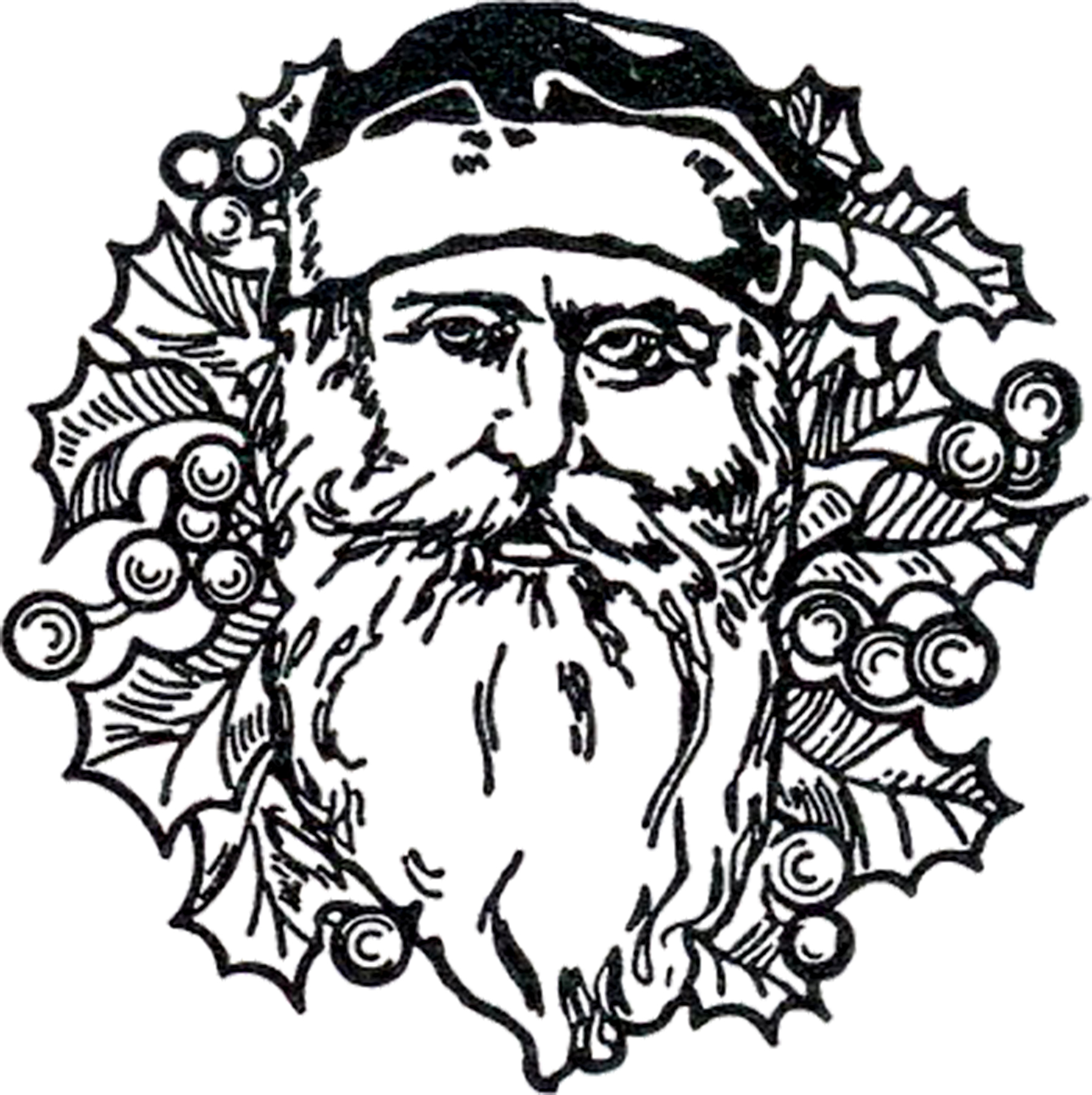 1795x1800 Old World Santa Face!