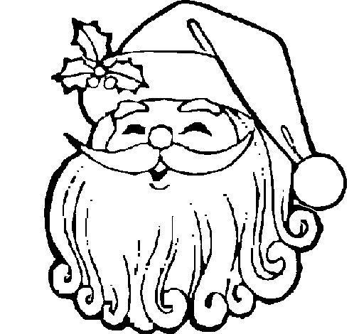 505x470 Santa Face Coloring Pages Santa Claus Face Template Printable Mask