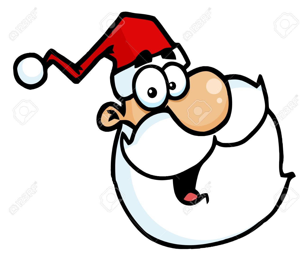 1300x1101 Santa Clipart Smiling