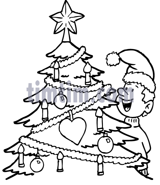 538x623 Free Drawing Of Christmas Tree Bw1 From The Category Christmas