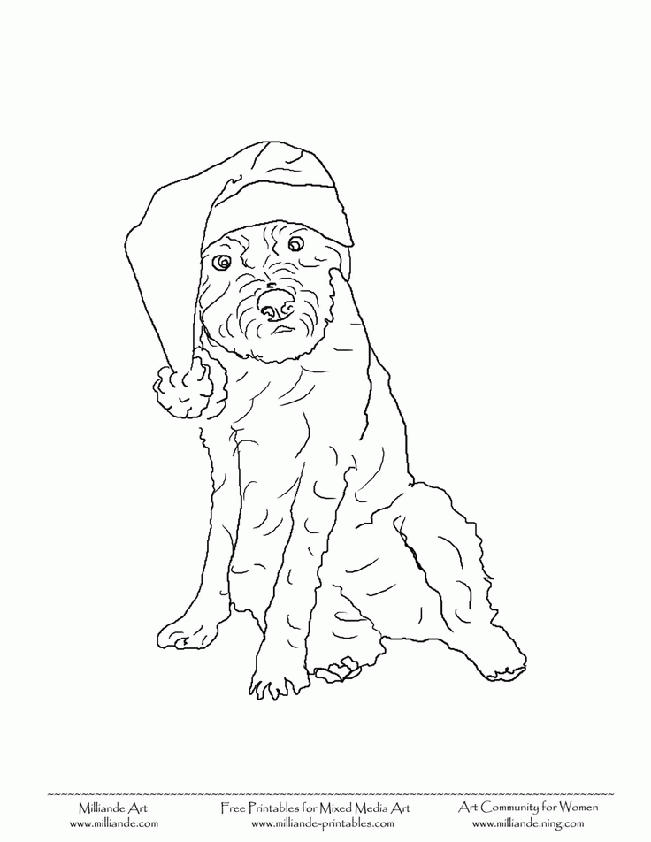 736x952 Santa Hat Coloring Page 331315