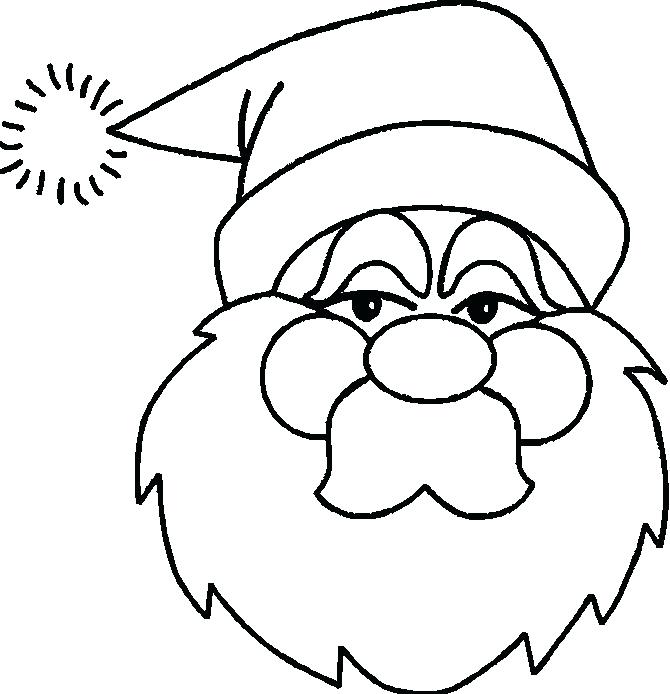 670x694 Coloring Page Santa Christmas Coloring Pages Santa Hats Omnitutor.co