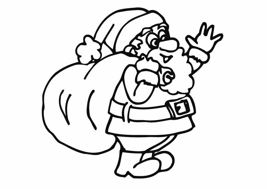 875x620 Santa Coloring Pictures Bebo Pandco
