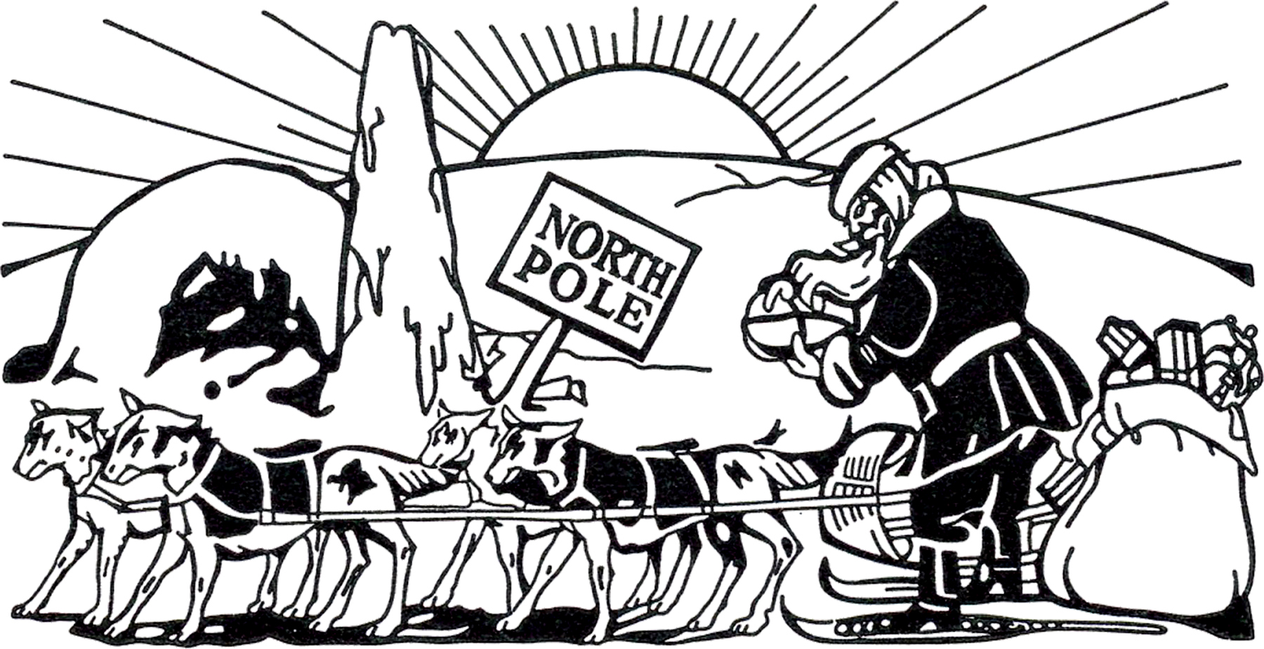 1800x924 Vintage North Pole Santa